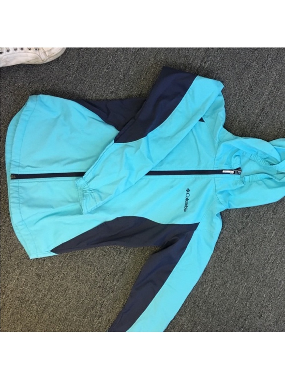 Columbia Kids Teal & Navy Hooded Raincoat